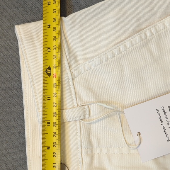 Everlane NWT Utility Barrel Pant Bone White Women's 4 - Picture 5 of 7